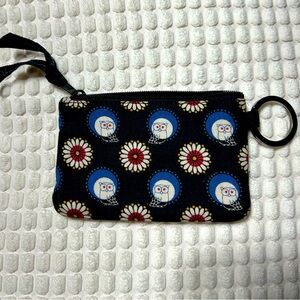 Vera Bradley Night Owl Print Zip ID Case